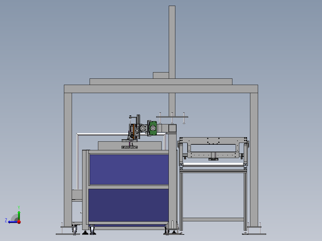 影像采集对组系统设备右视图