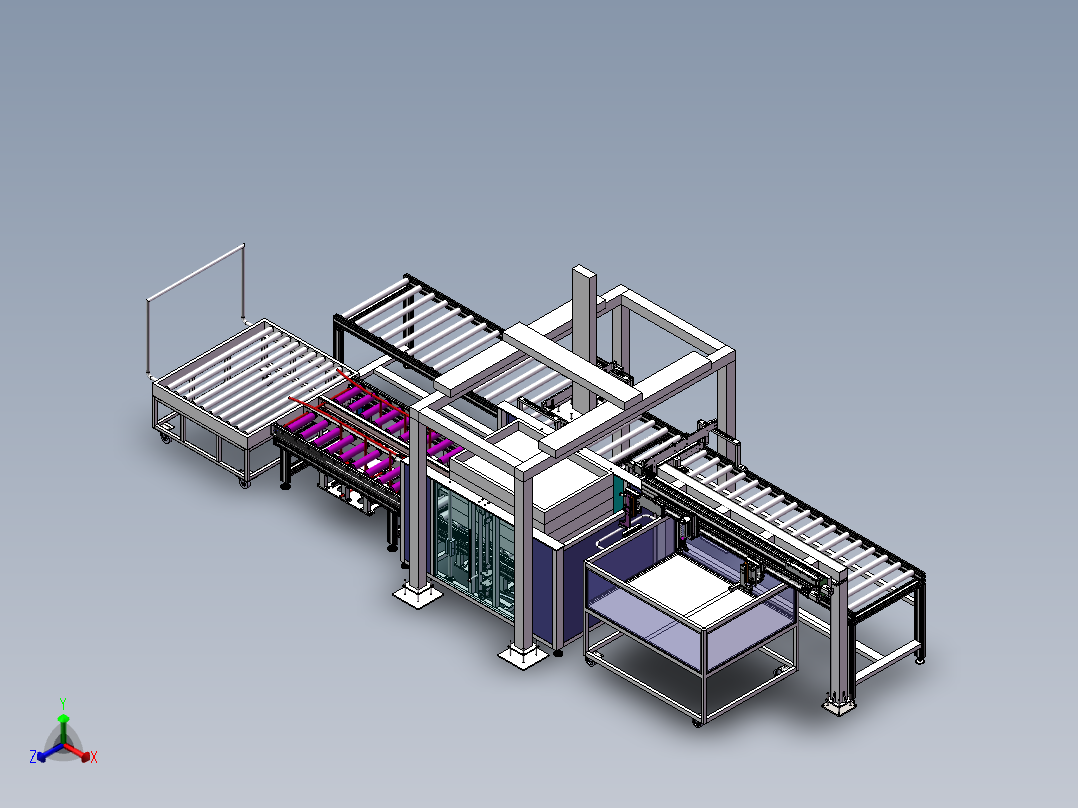 影像采集对组系统设备正等轴测图