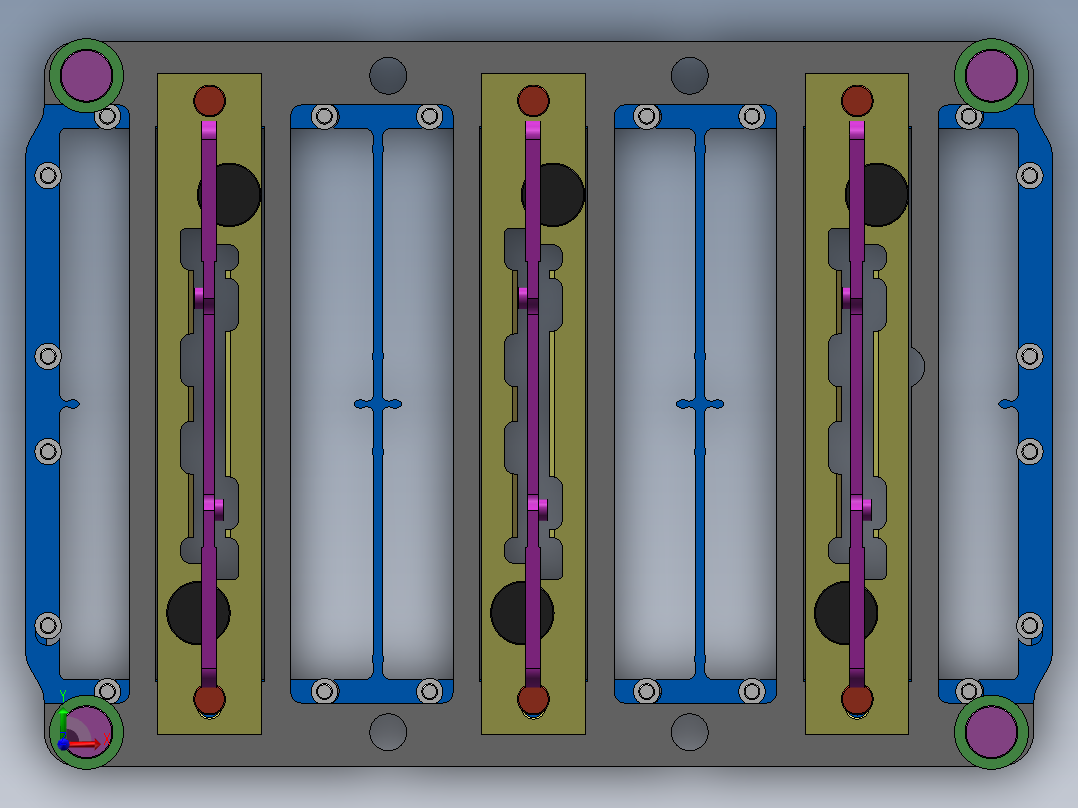 电子元件焊接工装前视图