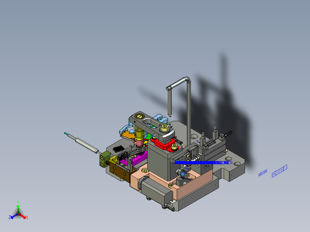 硬盘摆臂4合1测试机proe4.0可编辑
