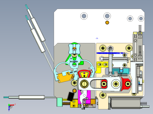 硬盘摆臂4合1测试机proe4.0可编辑俯视缩略图