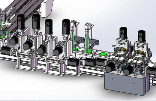 铣槽挑线机3D图纸 K17 非标自动化设备3D图纸3D模型缩略图