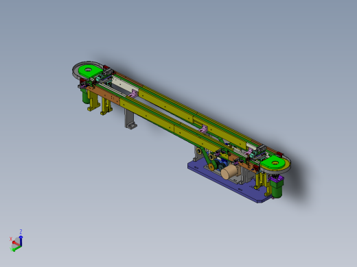 环型平带流水线3D图纸 DD167 非标自动化设备3D图纸3D模型