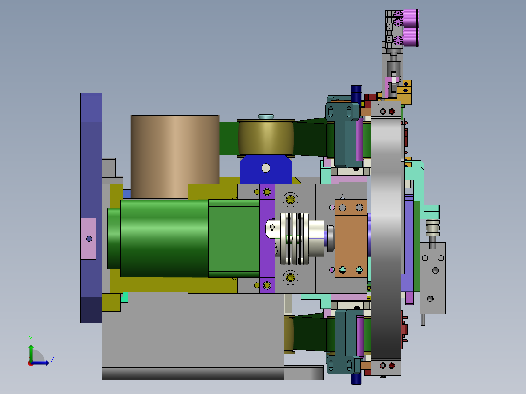 环型平带流水线3D图纸 DD167 非标自动化设备3D图纸3D模型左视图