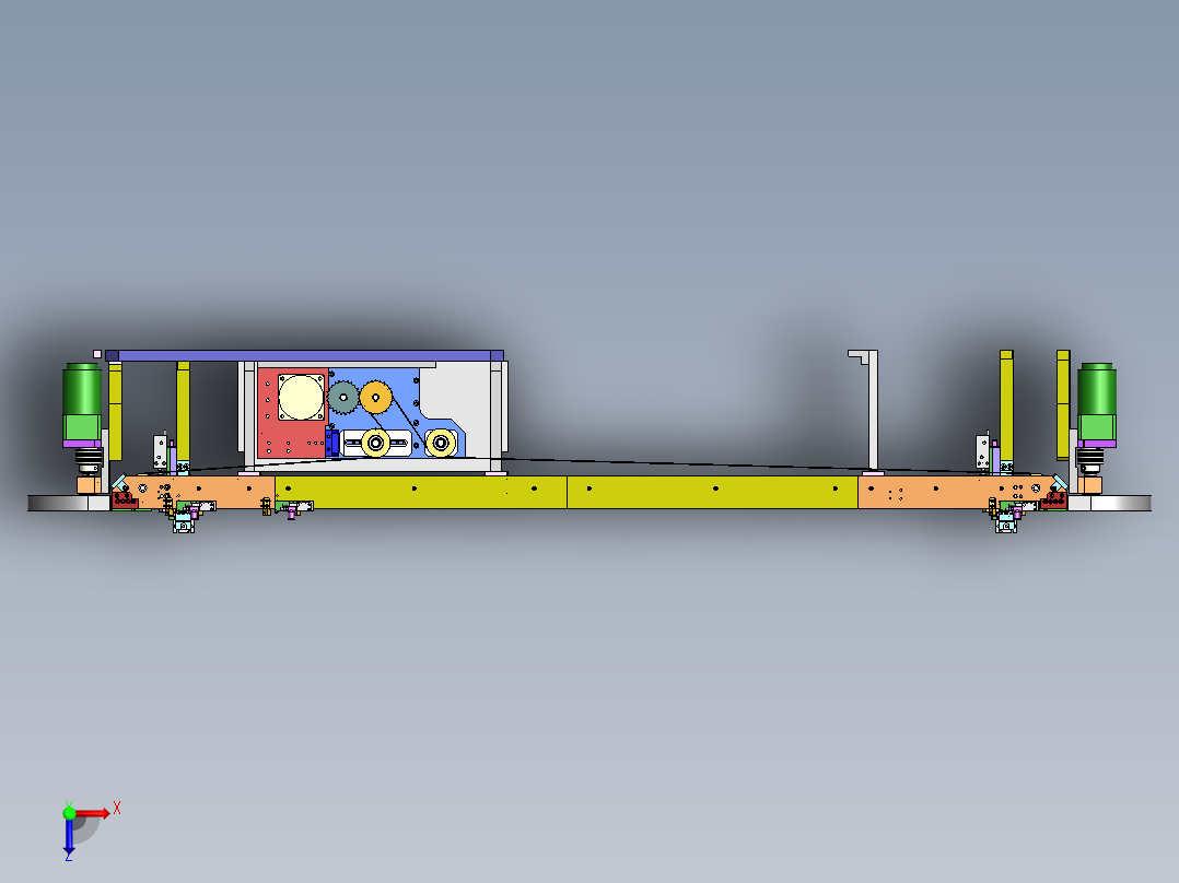 环型平带流水线3D图纸 DD167 非标自动化设备3D图纸3D模型俯视图