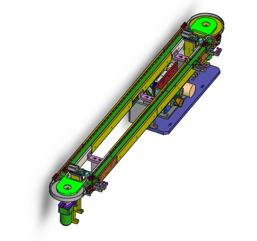环型平带流水线3D图纸 DD167 非标自动化设备3D图纸3D模型