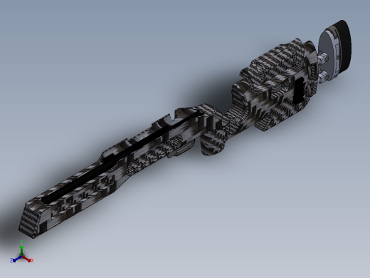solidworks 安舒茨风格战术步枪正等轴测缩略图