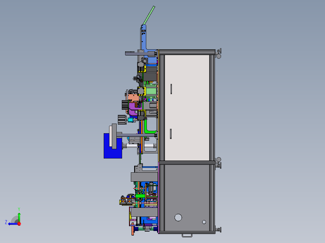 G45 USB转台式组装机右视图