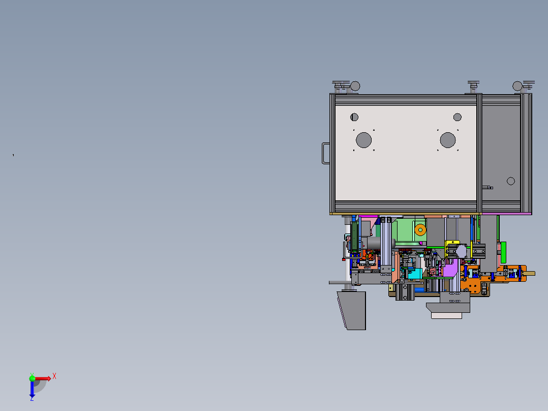 G45 USB转台式组装机俯视图