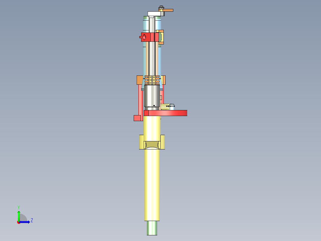 灯具制作夹具3D图纸 STP格式左视图