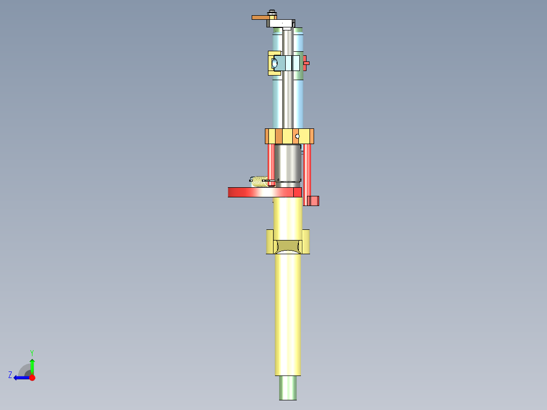 灯具制作夹具3D图纸 STP格式右视图