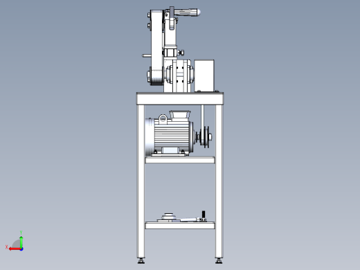 实用砂带磨床solidworks设计后视缩略图