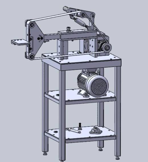 实用砂带磨床solidworks设计缩略图