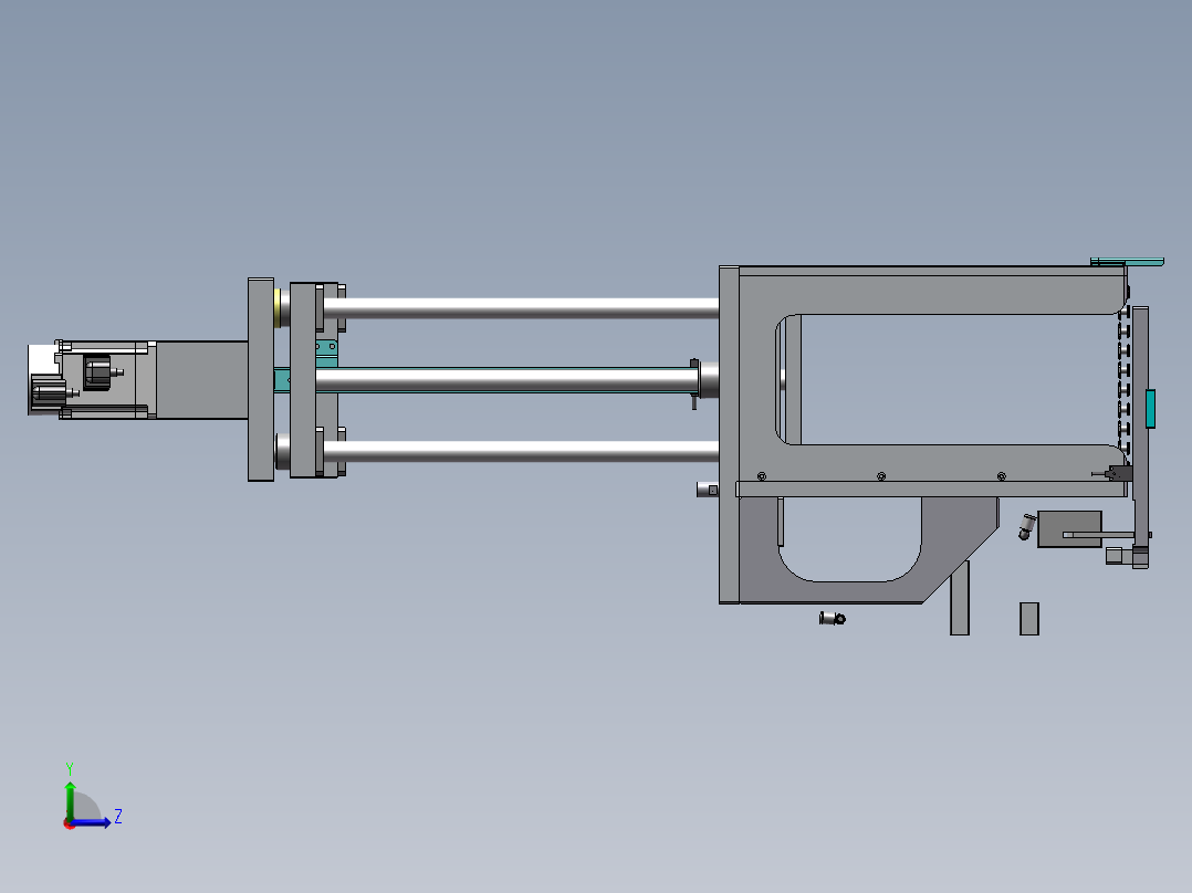 顶升平移机构左视图