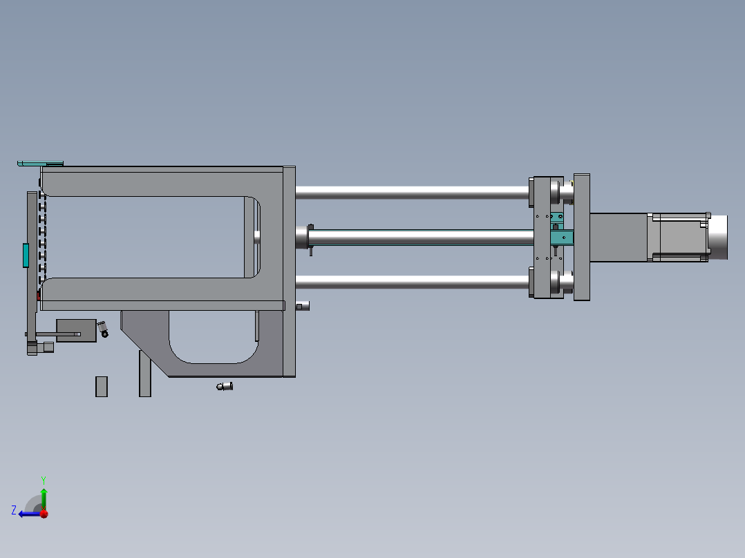 顶升平移机构右视图