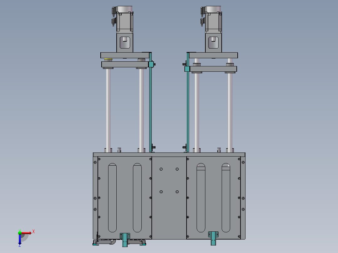 顶升平移机构俯视图