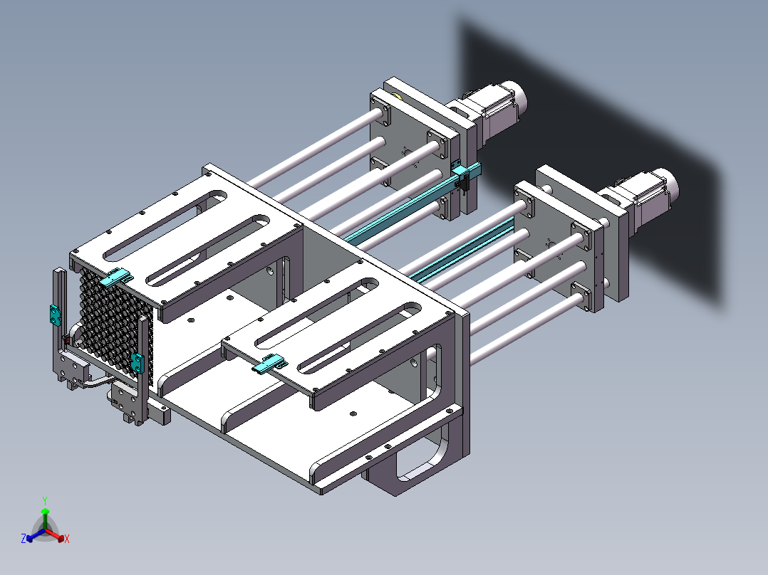 顶升平移机构正等轴测图