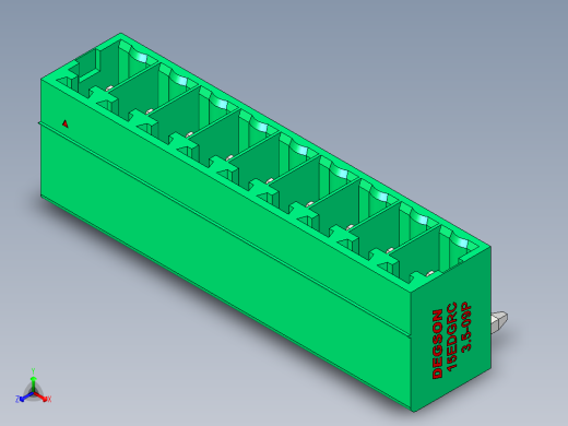 DEGSON 15EDG 系列 3.5mm 插拔式接线端子 FullPack-15EDGRC-3.5-09P-14-00AH