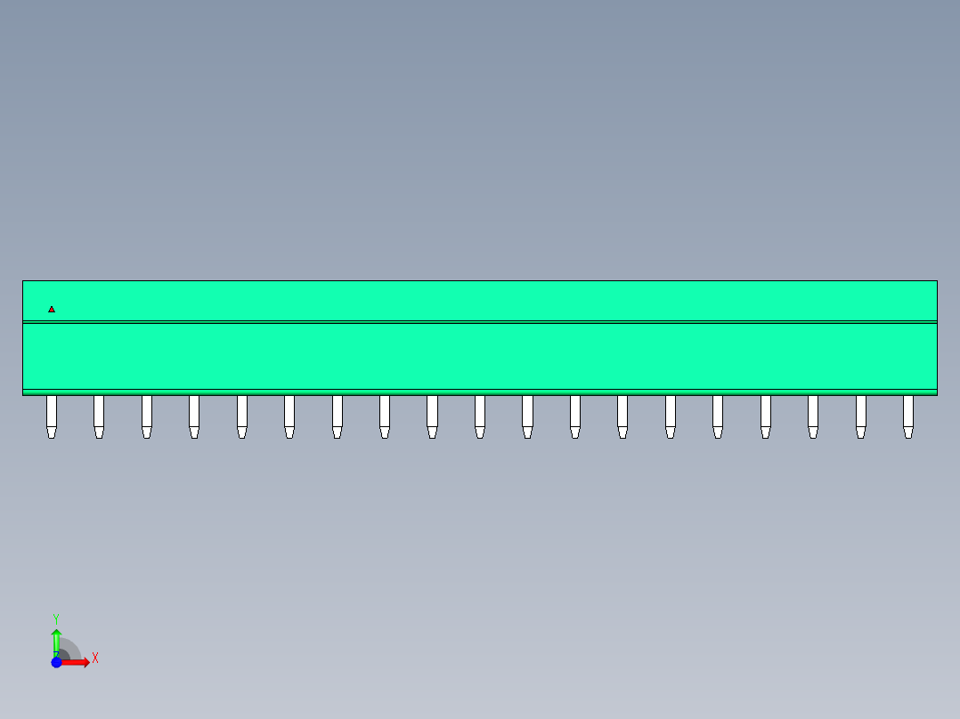 DEGSON 15EDG 系列 3.81mm 插拔式接线端子-15EDGVC-3.81-19P-14-00AH前视图