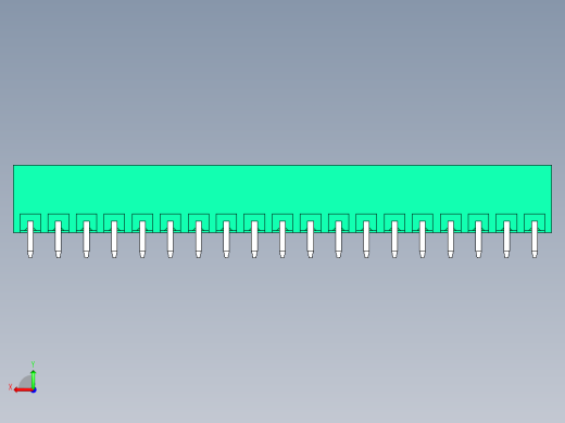 DEGSON 15EDG 系列 3.81mm 插拔式接线端子-15EDGVC-3.81-19P-14-00AH后视缩略图