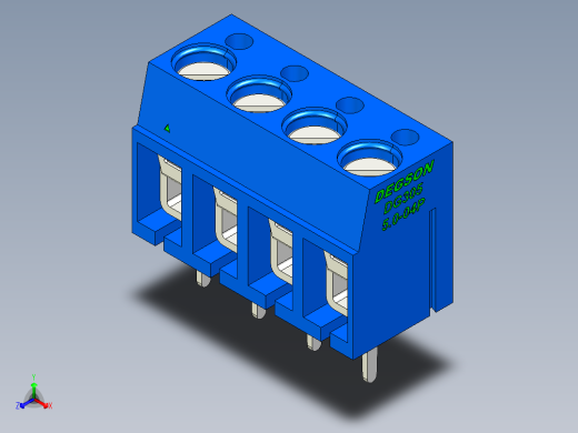 DEGSON DG305 系列 5.07.5mm 接线端子-DG305-5.0-04P-12-00AH