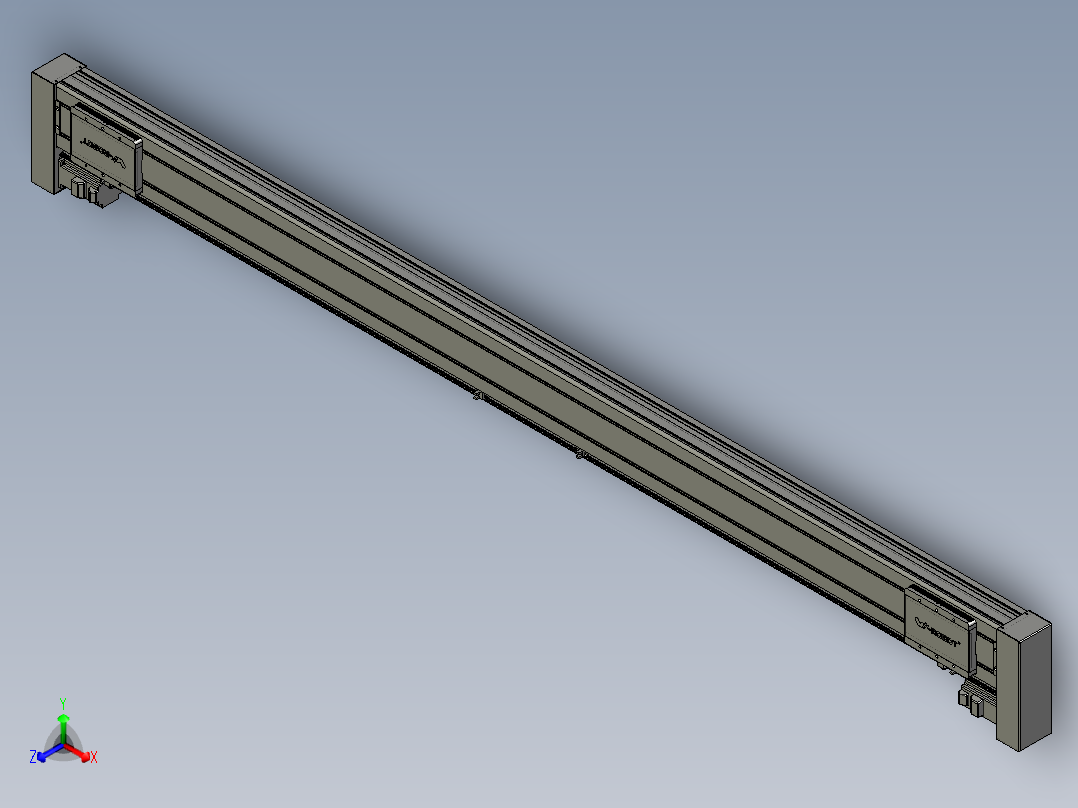 威洛博双电机滑台-VC14D2-S900-BLR-P40-C6主视图