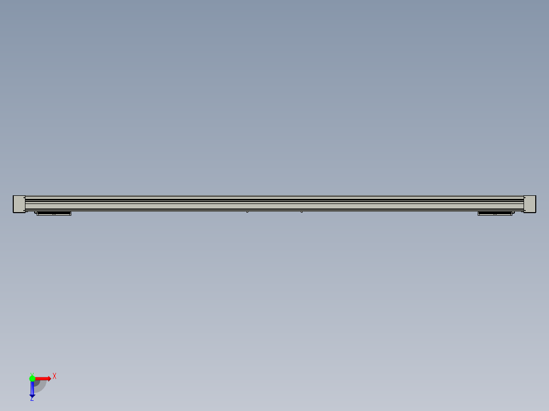 威洛博双电机滑台-VC14D2-S900-BLR-P40-C6俯视图