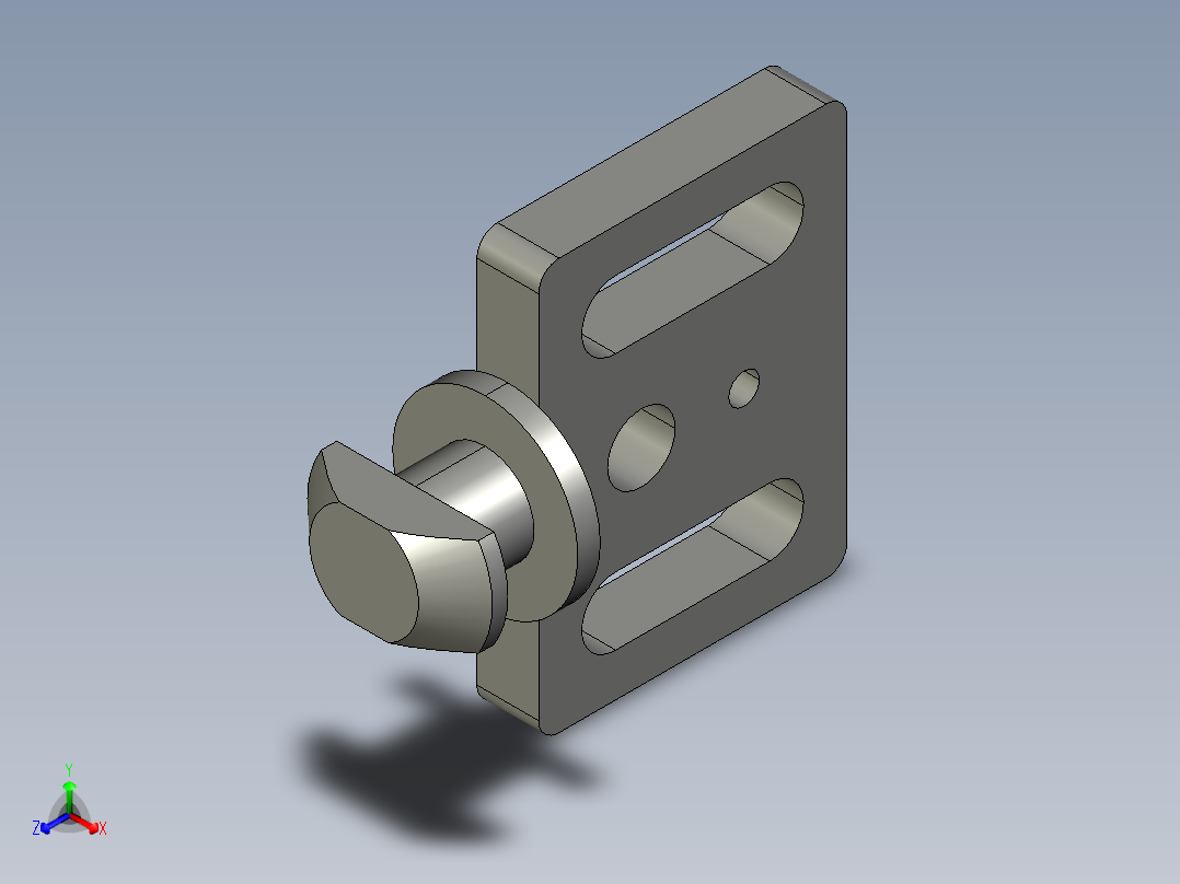 型材-BR SLIDER KJN530303正等轴测图