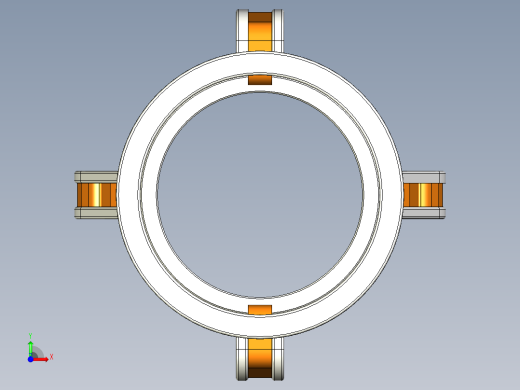 DN100长300mmA型接头套装 A连接部件前视缩略图