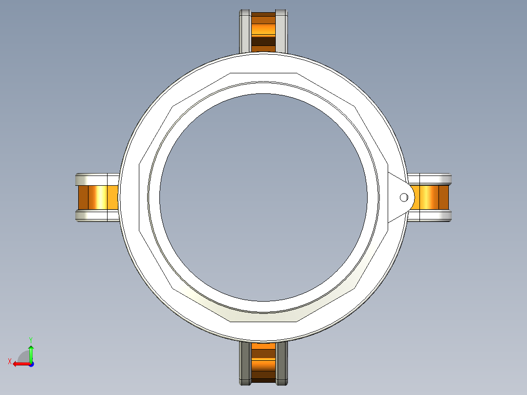 DN100长300mmA型接头套装 A连接部件后视图