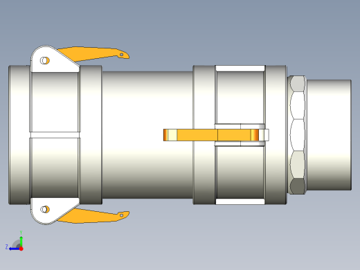 DN100长300mmA型接头套装 A连接部件右视缩略图