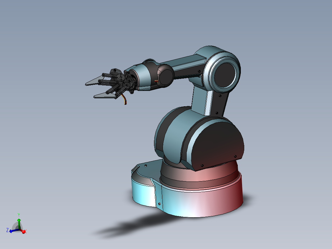 工业机械手3D图纸 机械设计参考资料设计素材