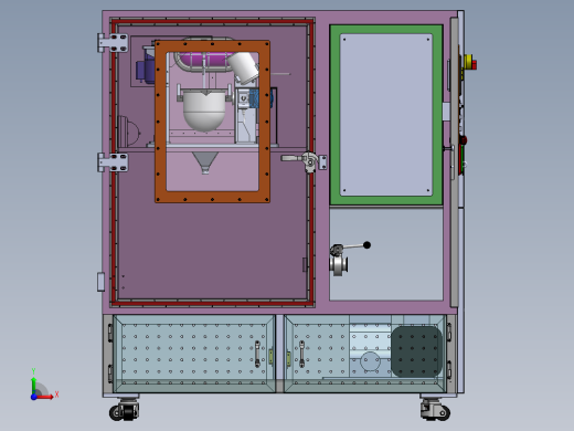真空覆膜机三维SW模型前视缩略图