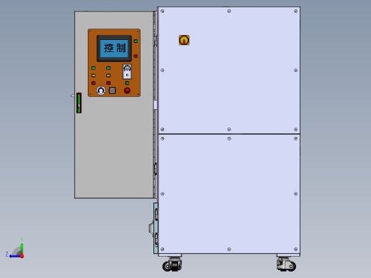 真空覆膜机三维SW模型右视缩略图