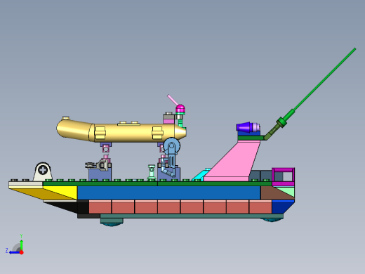 积木启蒙救援舰艇右视缩略图