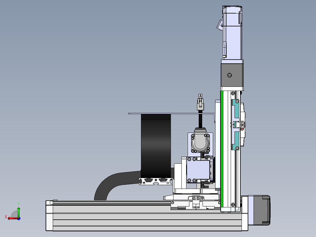 内嵌直交机械手XYG系列XYG321-A2后视图