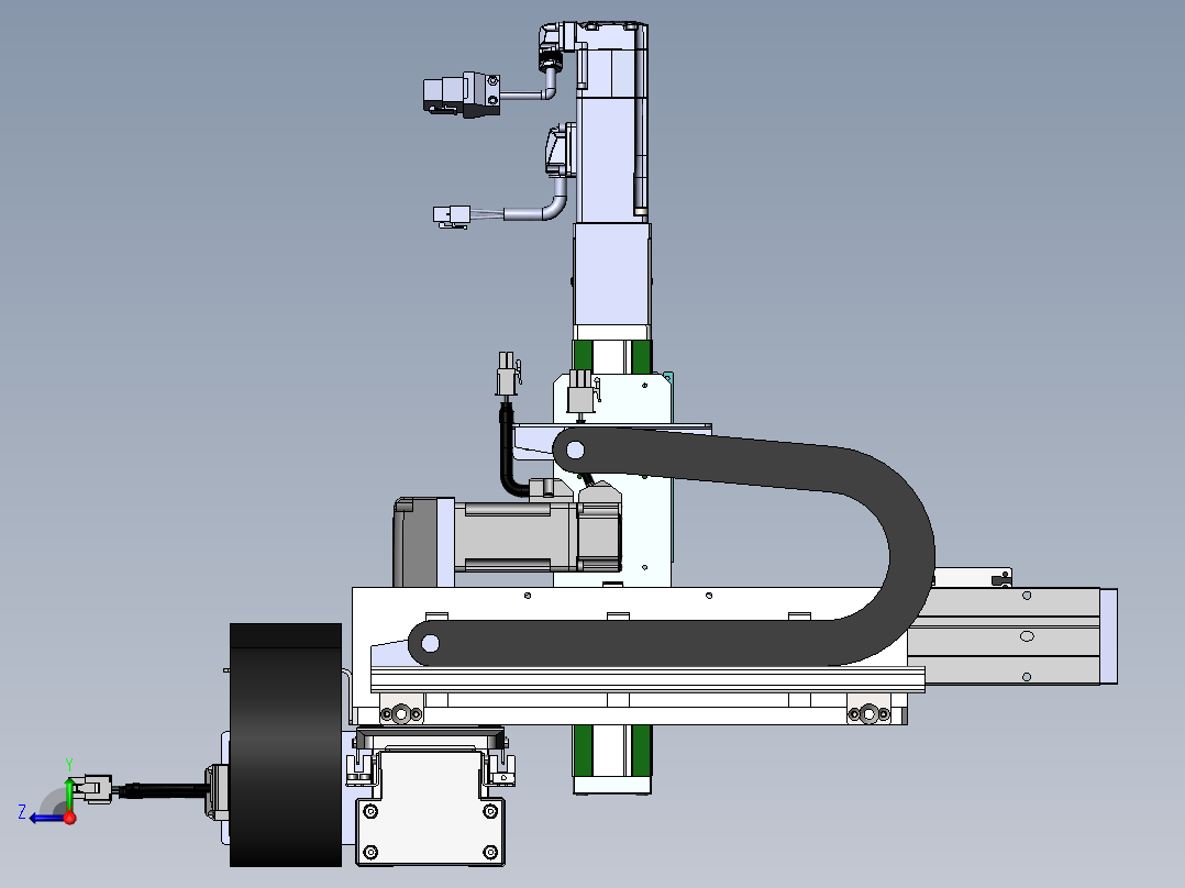 内嵌直交机械手XYG系列XYG321-A2右视图
