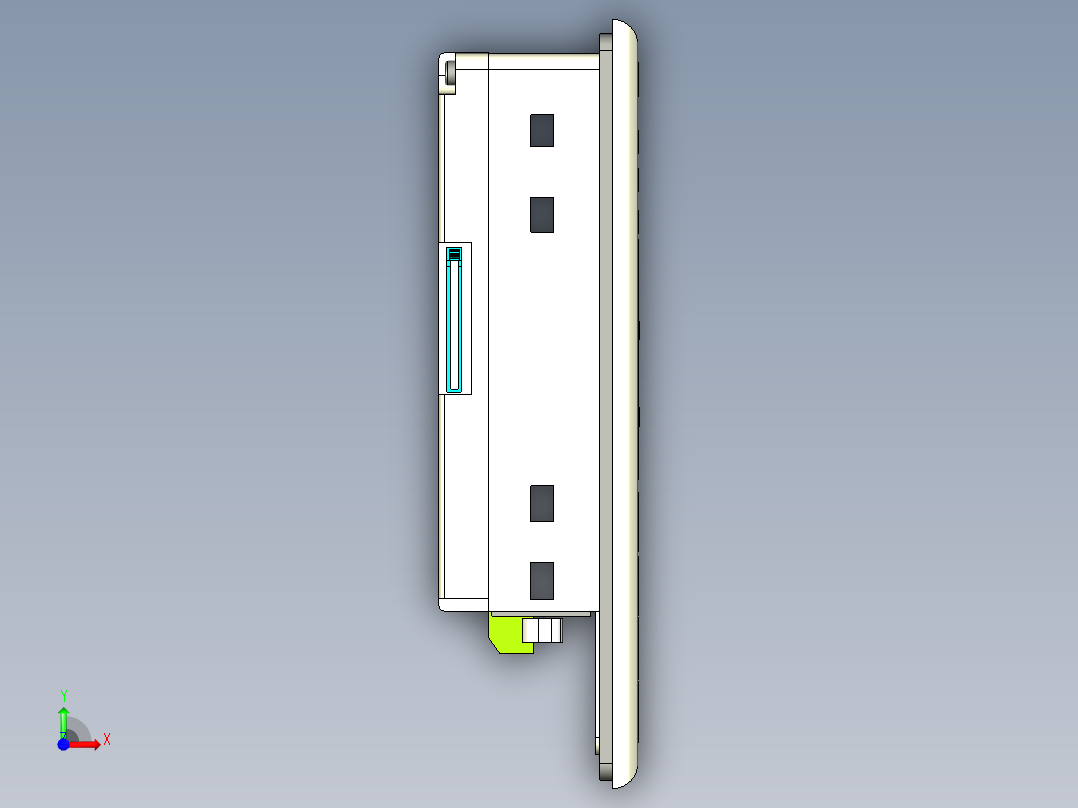仿真面板前视图