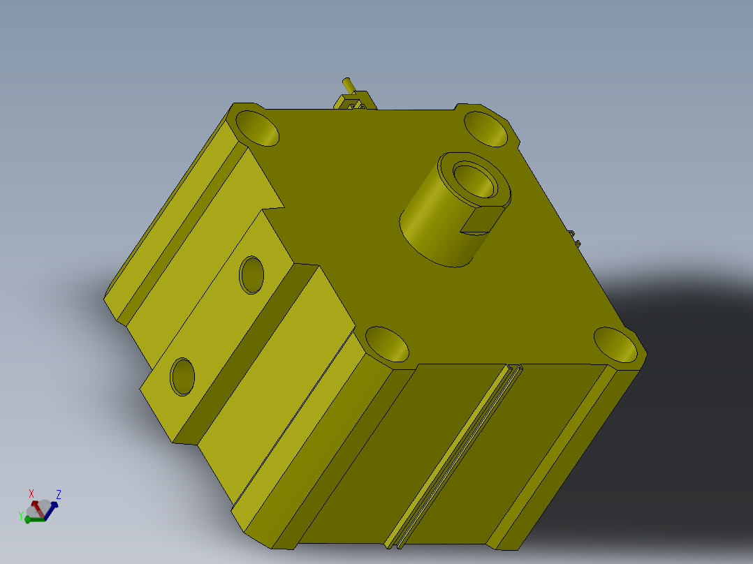 气缸-A_CDQ2B140_30DC_A80_20主视图