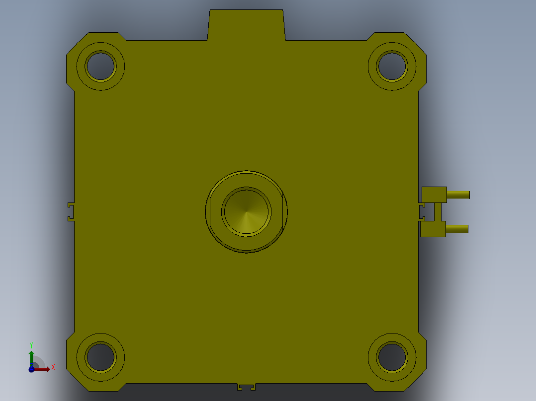 气缸-A_CDQ2B140_30DC_A80_20前视图