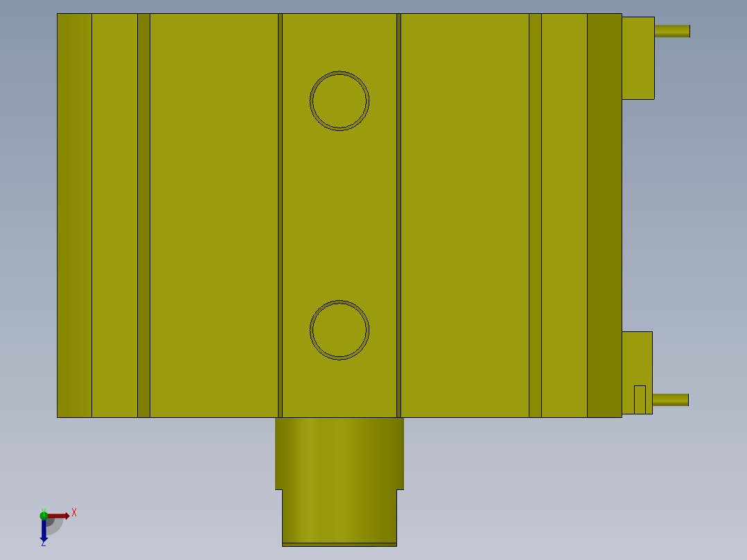 气缸-A_CDQ2B140_30DC_A80_20俯视图