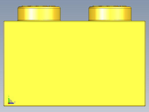 乐高套装 4421基本积木-4181143 - 2456 - 44237 Bright Yellow Brick 2 x 6.STEP左视缩略图