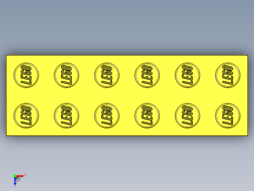 乐高套装 4421基本积木-4181143 - 2456 - 44237 Bright Yellow Brick 2 x 6.STEP俯视缩略图
