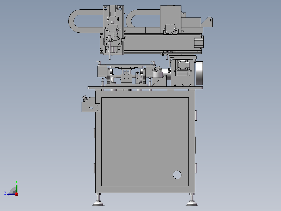 焊锡机 3D模型右视图
