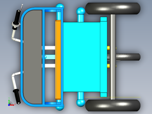 电动三轮车架--stp前视缩略图