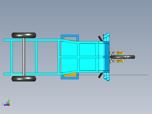 电动三轮车架--stp右视缩略图
