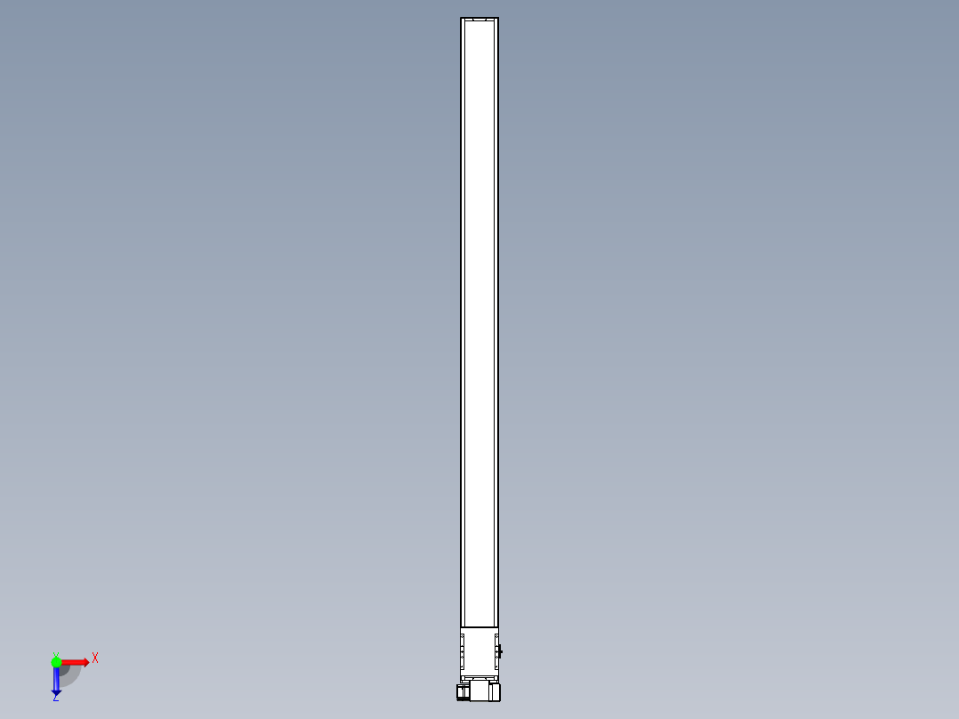 同步带全封闭直线模组TPA-HCB-14D-120-L2200-RP-C-P40-N3俯视图