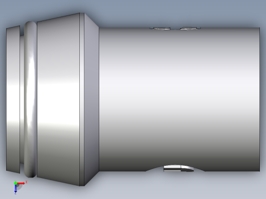 卡套式工业通用硬管接头EO_Weld_nipple__orbital__SKA22X2ORB71俯视缩略图
