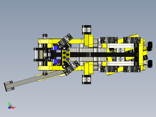 LEGO乐高机械组小型移动式起重机前视缩略图
