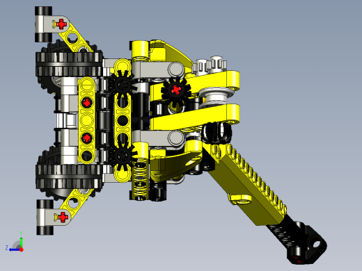 LEGO乐高机械组小型移动式起重机右视缩略图